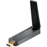 MSI AX1800 WiFi USB Adapter WLAN 1201 Mbit/s, Adaptador Wi-Fi Inalámbrico, USB, WLAN, Wi-Fi 6 (802.11ax), 1201 Mbit/s, Negro