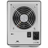 OWC Mercury Elite Pro Quad Carcasa de disco duro/SSD Blanco 2.5/3.5", Caja de unidades plateado, Carcasa de disco duro/SSD, 2.5/3.5", SATA, 10 Gbit/s, Hot-swap, Blanco