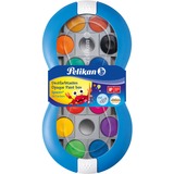 Pelikan 700023 pintura a base de agua Multi Paleta 24 pieza(s), Caja de pintura azul, Multi, 24 pieza(s)