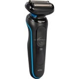 Procter & Gamble Series 5 51-M4500cs Máquina de afeitar de láminas Negro, Azul negro/Azul, Máquina de afeitar de láminas, Negro, Azul, Botones, LED, Carga, Poder, AC/Batería