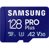 SAMSUNG MB-MD128SA/EU memoria flash 128 GB MicroSDXC UHS-I Clase 10, Tarjeta de memoria azul, 128 GB, MicroSDXC, Clase 10, UHS-I, 180 MB/s, 130 MB/s