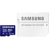 SAMSUNG PRO Plus 128 GB microSDXC (2023), Tarjeta de memoria azul