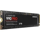Samsung 990 PRO 2 TB M.2 PCI Express 4.0 NVMe V-NAND MLC, Unidad de estado sólido 2 TB, M.2, 7450 MB/s