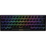 Sharkoon SGK50 S4 teclado USB QWERTY Español Negro, Teclado para gaming negro, 60%, USB, QWERTY, LED RGB, Negro