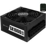 SilverStone SX1000 unidad de fuente de alimentación 1000 W 24-pin ATX SFX-L Negro, Fuente de alimentación de PC negro, 1000 W, 90 - 264 V, 47 - 63 Hz, Activo, 125 W, 999,6 W