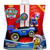Spin Master PAW Patrol, Vehículo de carreras Deluxe de Chase Listos para el rescate con sonidos, a partir de 3 años, Vehículo de juguete PAW Patrol , Vehículo de carreras Deluxe de Chase Listos para el rescate con sonidos, a partir de 3 años, Coche, 3 año(s), LR44, Negro, Azul