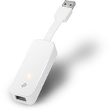 TP-Link UE300 Ethernet 1000 Mbit/s, Adaptador de red blanco, Alámbrico, USB, Ethernet, 1000 Mbit/s, Blanco