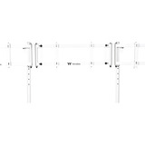 Thermaltake GSC-MSP-MDSLWH-01, Soporte de monitor blanco