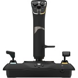 Turtle Beach Maneta de simulación universal VelocityOne Flightstick para Xbox Series X|S y Xbox One | PC Windows 10/11, Palanca de mando negro, Palanca de mando, PC, Xbox One, Xbox Series S, Xbox Series X, Inalámbrico y alámbrico, Bluetooth/USB, USB Tipo C, Negro