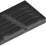 Wera Inserto de espuma para 6003 Joker Set 1, vacío, Depósito negro/Gris