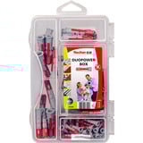 fischer DuoPower-Box mini, Pasador gris claro/Rojo