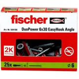 fischer EasyHook Angle DuoPower 6x30, Pasador blanco