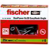 fischer EasyHook Ángulo DuoPower 6x30, Pasador blanco