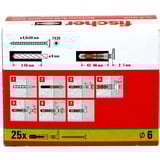 fischer EasyHook Ángulo DuoPower 6x30, Pasador blanco