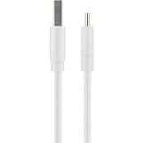 goobay 45563 cable USB 1 m USB 2.0 USB A USB C Blanco blanco, 1 m, USB A, USB C, USB 2.0, 480 Mbit/s, Blanco