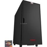 ALTERNATE WLG-AMD-009, Gaming-PC negro