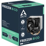 ARCTIC Freezer 8i CO Procesador Refrigerador de aire 10 cm Aluminio, Negro, Disipador de CPU Refrigerador de aire, 10 cm, Aluminio, Negro