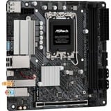 ASRock B760M-ITX/D4 WIFI, Placa base negro/Plateado