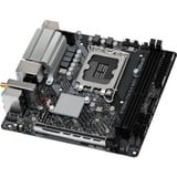 ASRock B760M-ITX/D4 WIFI, Placa base negro/Plateado