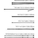 ASUS TUF Gaming 850W Gold EVO, Fuente de alimentación de PC negro