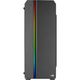 Aerocool GENESISV2BK Caja PC ATX Panel Frontal LED ARGB Ventilador ARGB 12cm Negro, Cajas de torre negro, PC, Negro, ATX, micro ATX, Mini-ITX, ABS, SPCC, 15,5 cm, 38 cm