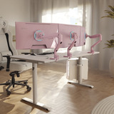 Arozzi AZ-ALZARE-NEO-PNK, Soporte de monitor rosa