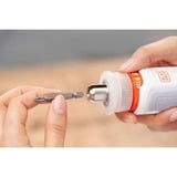 BLACK+DECKER HEXDRIVER, atornillador para muebles a batería BCRTA01, Destornillador blanco/Naranja