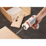BLACK+DECKER HEXDRIVER, atornillador para muebles a batería BCRTA01, Destornillador blanco/Naranja