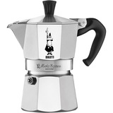 Bialetti Moka Express 0,2 L Aluminio, Negro, Cafetera espresso plateado, 0,2 L, Aluminio, Negro, 3 tazas, Aluminio, Moka Express, CE