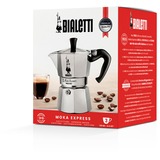 Bialetti Moka Express 0,2 L Aluminio, Negro, Cafetera espresso plateado, 0,2 L, Aluminio, Negro, 3 tazas, Aluminio, Moka Express, CE