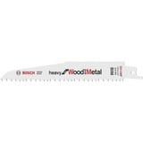 Bosch Hojas de sierra sable S 610 DF Heavy para madera y metal, 5 piezas, Hoja de sierra 