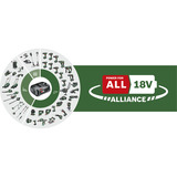 Bosch Universal Pump 18V bomba de aire eléctrica 10,3 bar 30 l/min verde/Negro, Bicicleta, Coche, Universal, 10,3 bar, 30 l/min, Verde, Plástico, Caucho, 0 - 150 psi