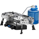Campingaz Cocina de camping Camp & Trek Twin Connect, Cocina de gas plateado/Negro