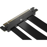 Corsair Cable elevador Premium PCIe 5.0 ×16, Cable alargador negro