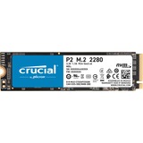 Crucial P2 M.2 1000 GB PCI Express 3.0 NVMe, Unidad de estado sólido 1000 GB, M.2, 2400 MB/s