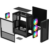 DeepCool R-CH560-BKAPE4-G-1, Cajas de torre negro