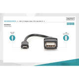 Digitus Adaptador USB / Convertidor, OTG 