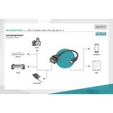 Digitus Adaptador USB / Convertidor, OTG 