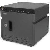 Digitus Armario de carga de escritorio móvil, 10 estaciones de carga, para tablets hasta 14", Estación de carga negro