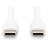 Digitus Cable de conexión USB 2.0 de silicona USB-C > USB-C blanco