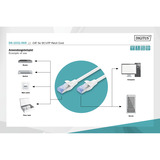 Digitus Cable de parche CAT 5e SF/UTP 3m gris
