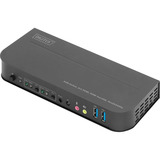 Digitus Conmutador KVM HDMI 2x1, Switch KVM negro
