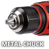 EINHELL Taladro atornillador percutor a batería Power X-Change TE-CD 18/48 Li, 18Volt, Martillo atornillador negro