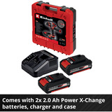 EINHELL Taladro atornillador percutor a batería Power X-Change TE-CD 18/48 Li, 18Volt, Martillo atornillador negro