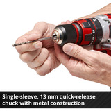 EINHELL Taladro atornillador percutor a batería Power X-Change TE-CD 18/48 Li, 18Volt, Martillo atornillador negro