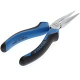 GEDORE Alicates planos redondos con corte, 160 mm, Pinza azul/Negro