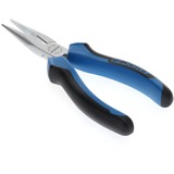 GEDORE Alicates planos redondos con corte, 160 mm, Pinza azul/Negro