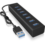 ICY BOX Hub USB negro