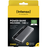 Intenso Powerbank HE25000, Banco de potencia gris/Negro