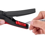 KNIPEX 12 42 195 , Alicates pelacables negro/Rojo